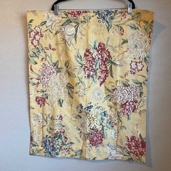 Pottery Barn Elodie Standard Sham Floral Yellow 100% Cotton Pillowcases - Picture 1 of 6